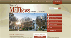 Desktop Screenshot of matthewsnc.com